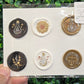 Hand Painted Wax Seal Pack of 6
