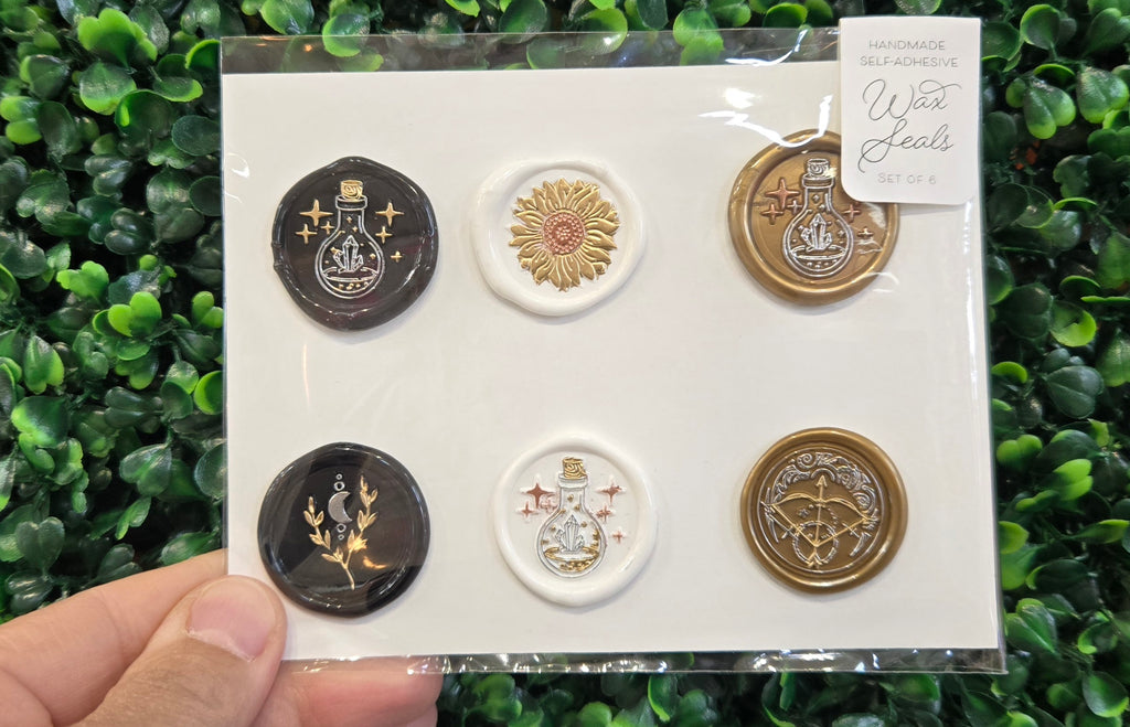 Hand Painted Wax Seal Pack of 6