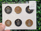Hand Painted Wax Seal Pack of 6