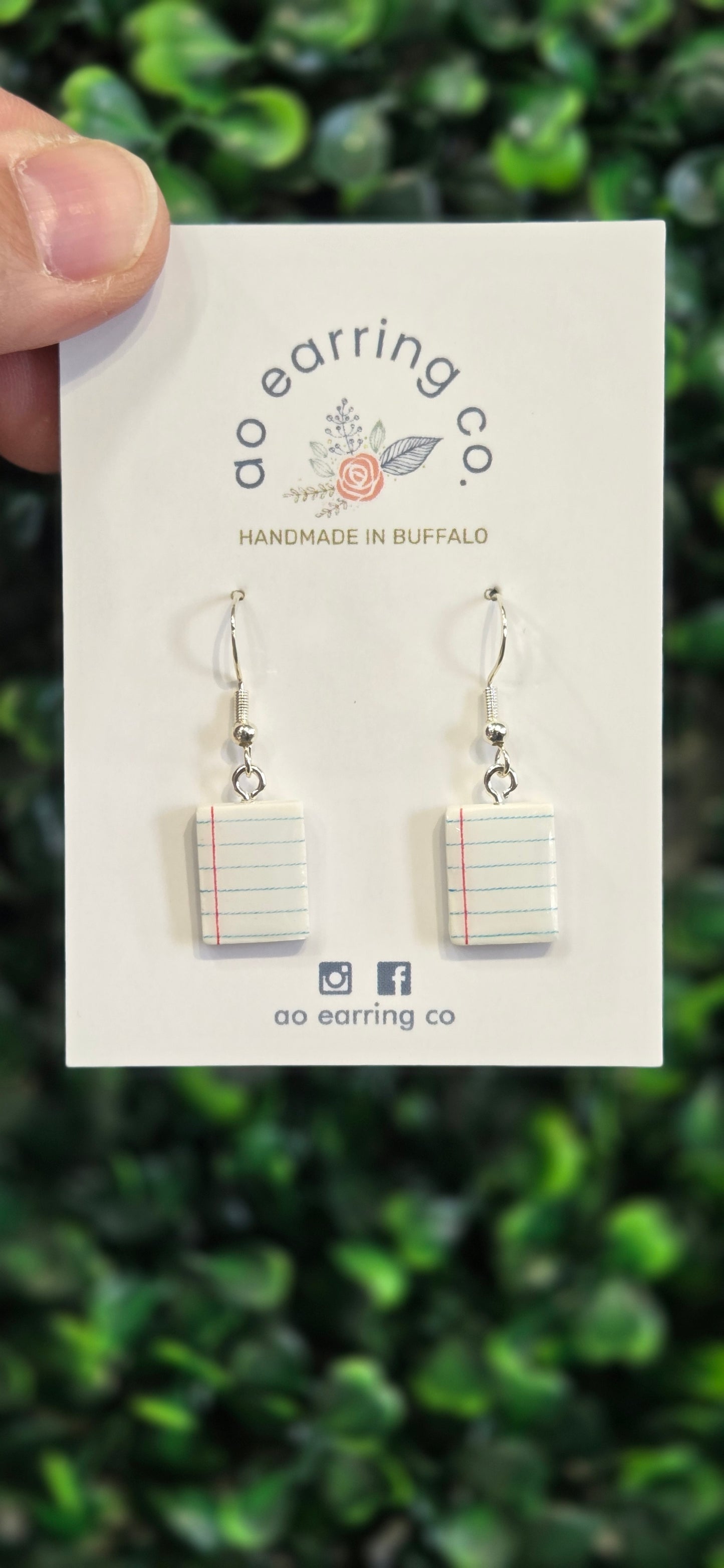 Lined Paper Dangles