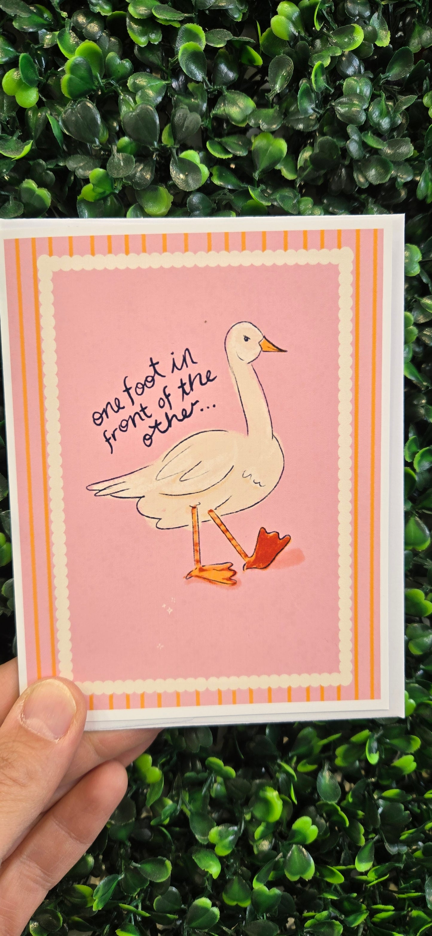 One Foot Card