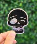 Winking Skull Sticker