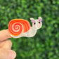 Orange Snail Claw Clip