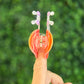 Orange Snail Claw Clip