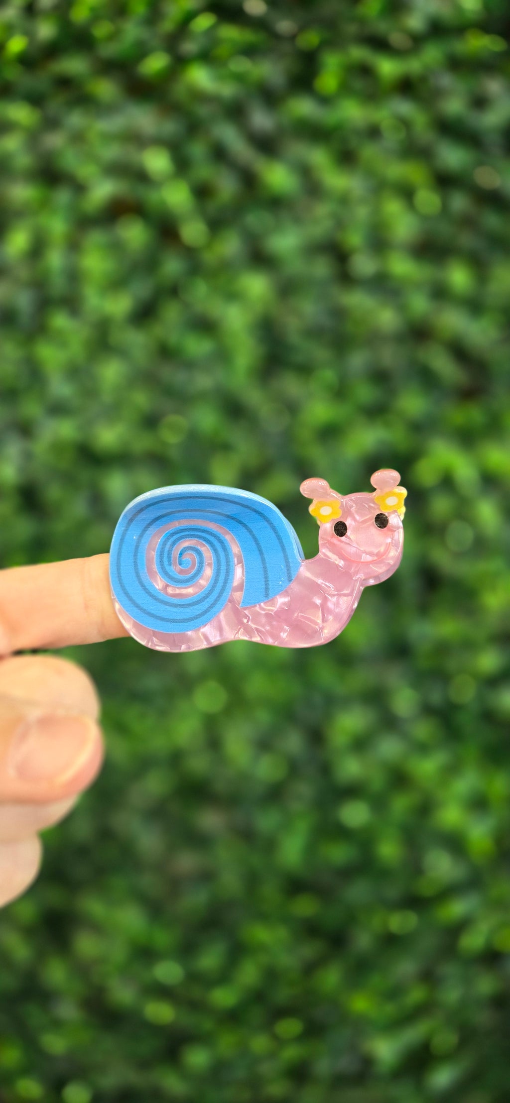 Blue Snail Claw Clip