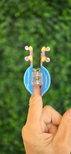 Blue Snail Claw Clip