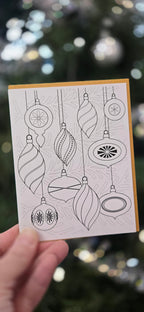 Color-in Christmas Card Singles