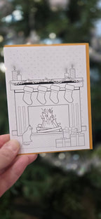 Color-in Christmas Card Singles