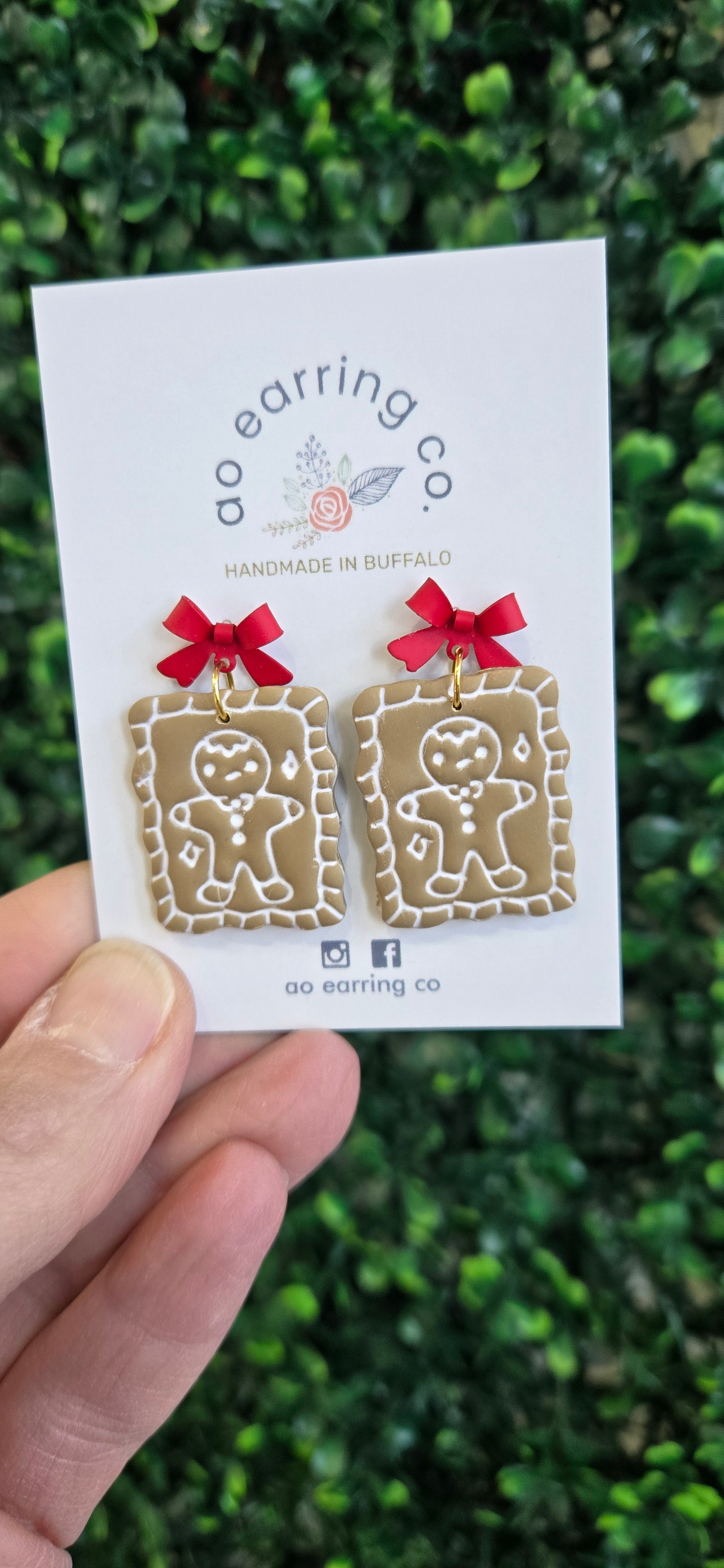 Gingerbread Cut-Out Dangles