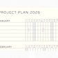 Leuchtturm1917 A5 Medium Weekly Planner & Notebook 2026- Ink