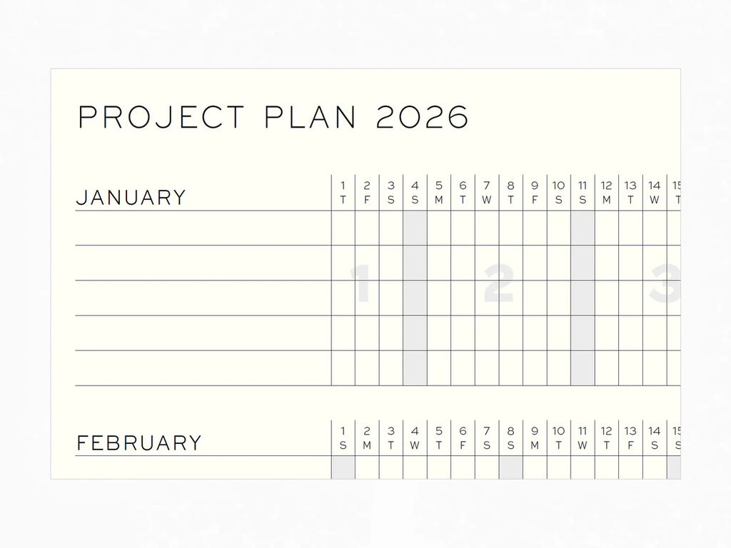 Leuchtturm1917 A5 Medium Weekly Planner & Notebook 2026- Ink