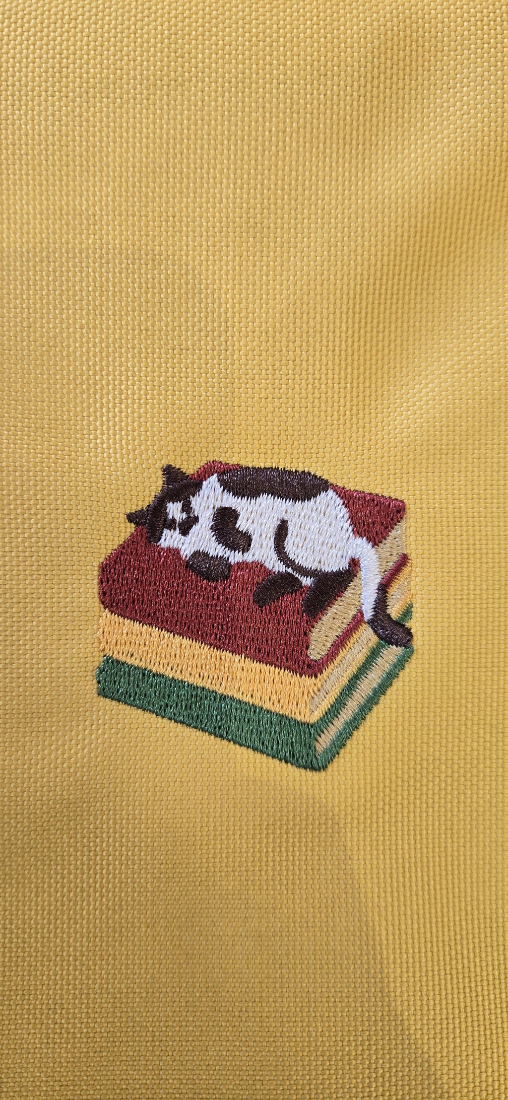 Embroidered Planner Cover- Book & Cat
