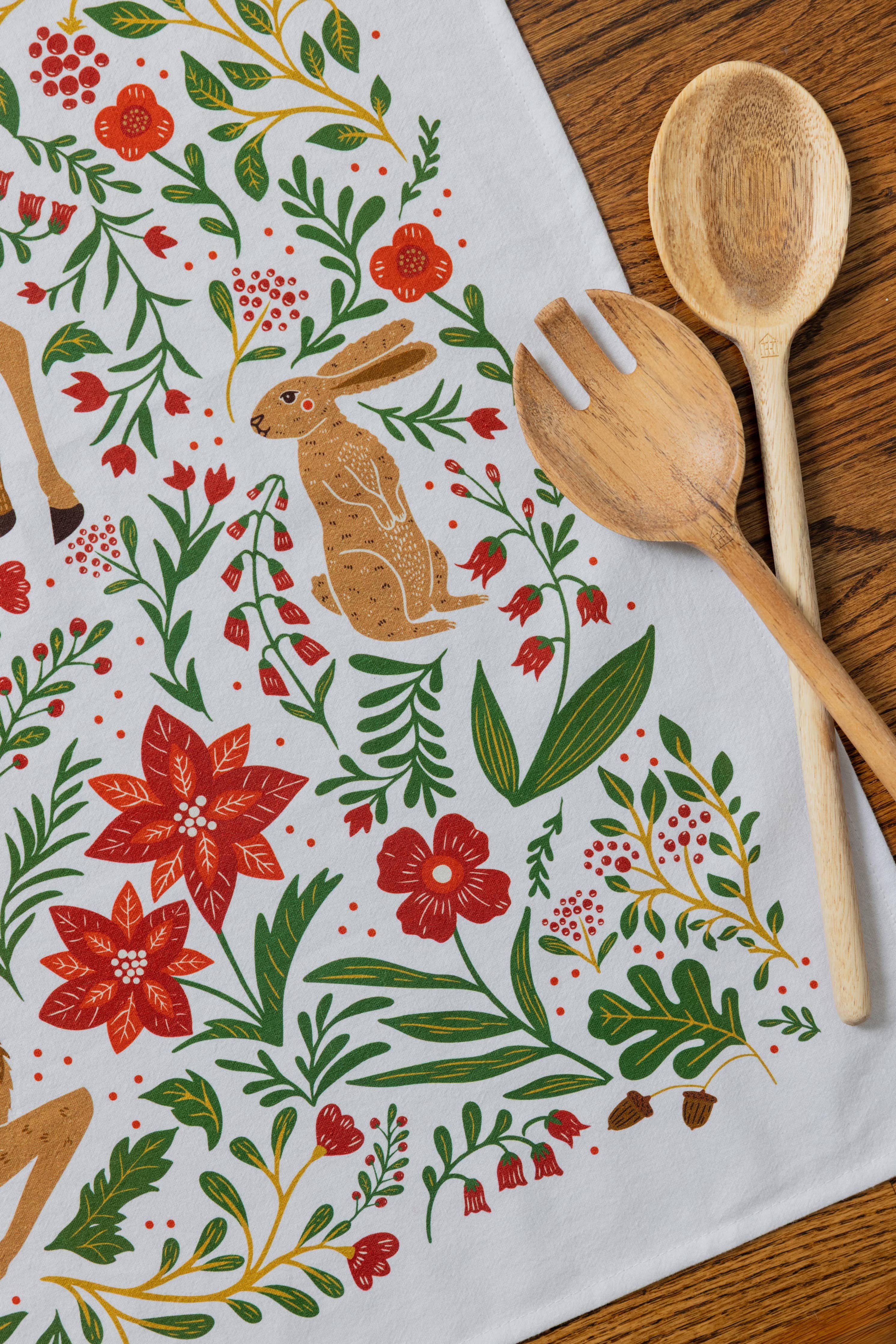 Christmas Forest Tea Towel