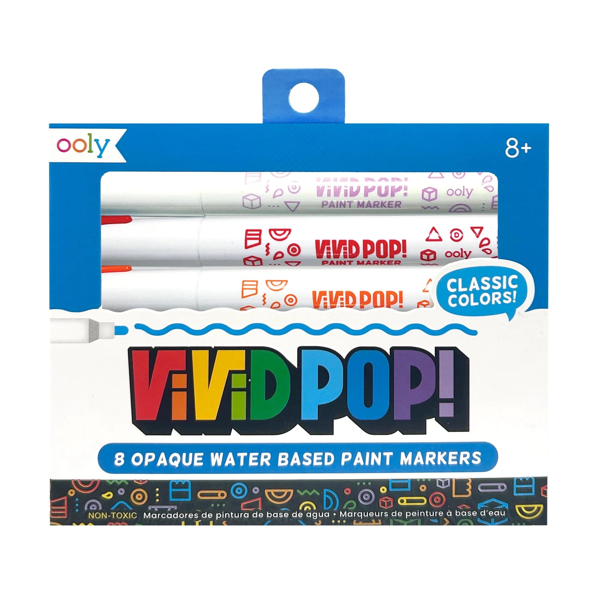 Vivid Pop! Water-Based Paint Markers- Classic
