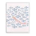 Keep Swimming, Letterpress Baby Card