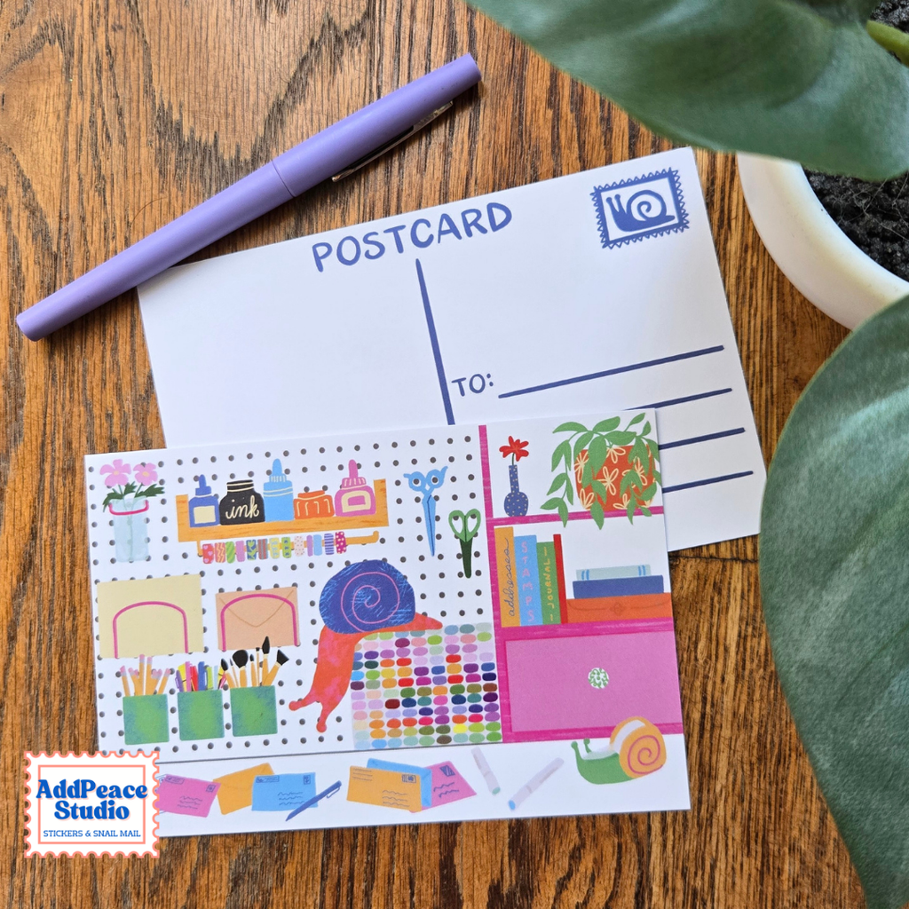 Snail Mail Illustrated Postcards - Set of 12