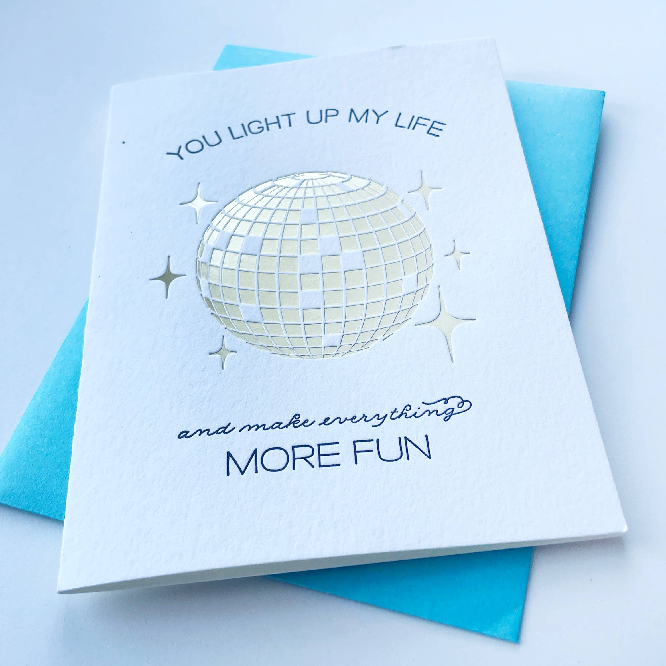 Light Up My Life - Love Friendship and Valentine Anniversary Day Card