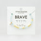 Morse Code Bracelet - Brave- Gold