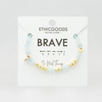 Morse Code Bracelet - Brave- Gold
