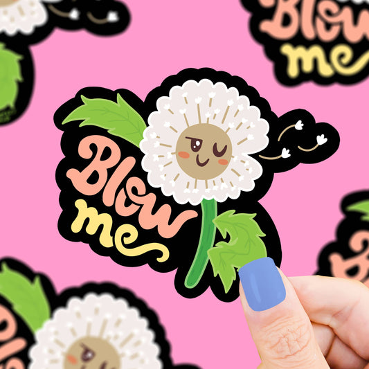 Dandelion Blow Me Vinyl Sticker