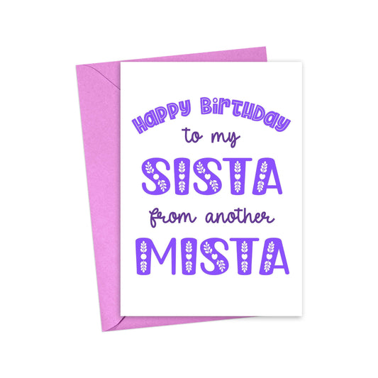 Sista From Another Mista Card