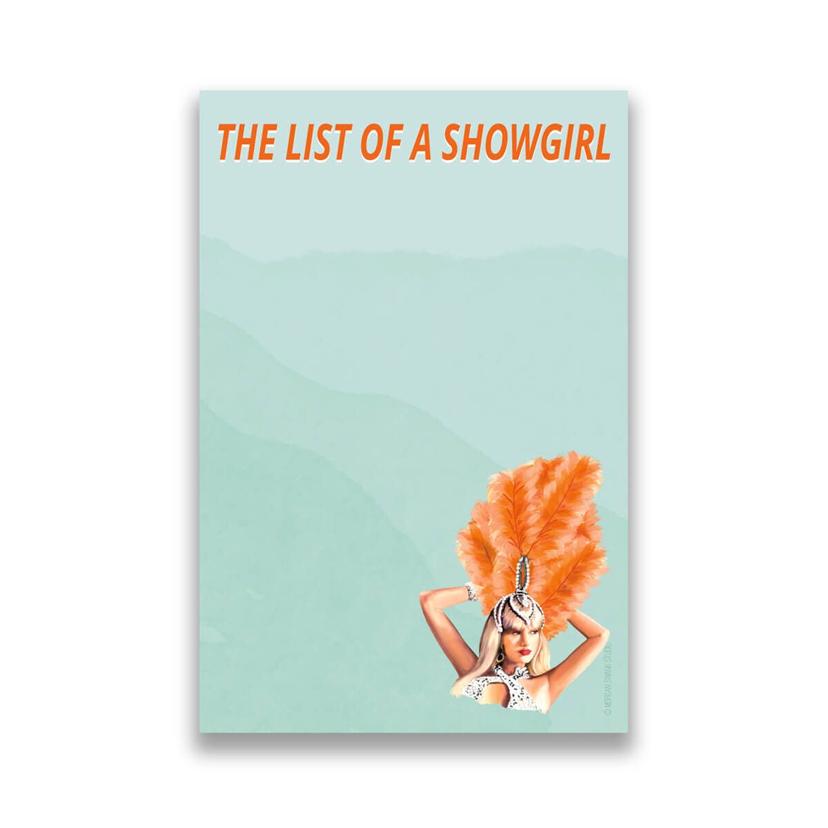 Taylor Showgirl Notepad
