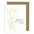 Thank you for parenting me so well Letterpress Card