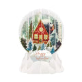 Holiday A-Frame Pop-Up Snow Globe Greetings Card