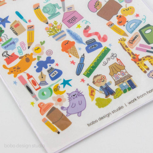 Bobo Paper Tattoo Transfer Sheet  - Work From Home