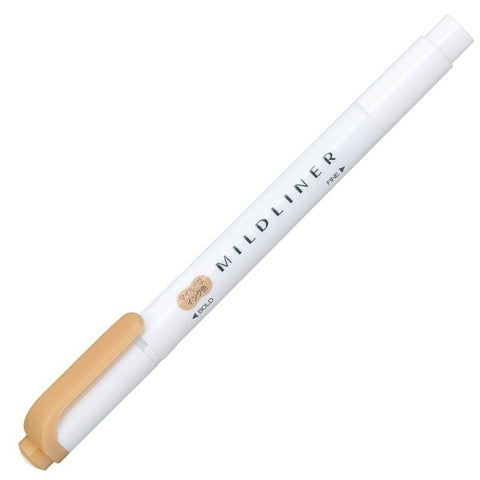 Mildliner Dual-Tip Creative Highlighter- Mild Honey Orange