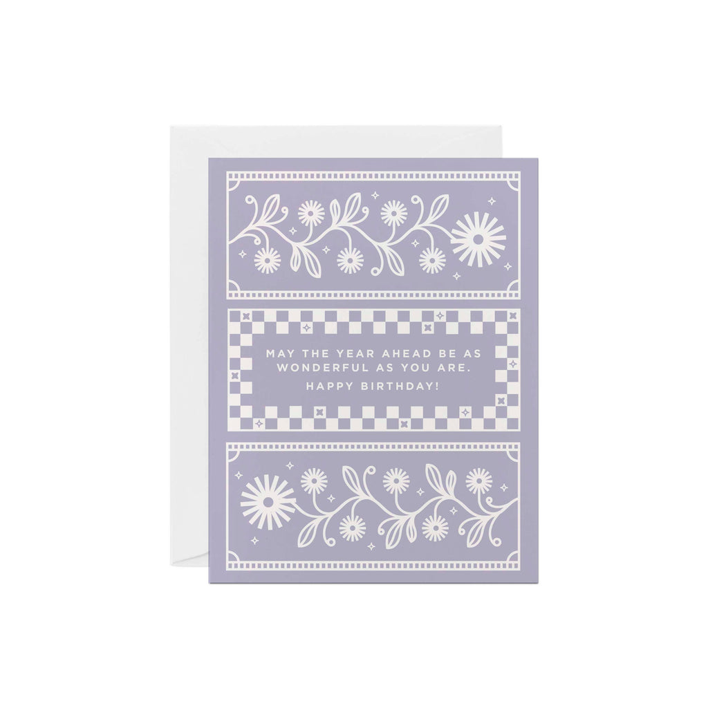 Birthday Card | Lavender Floral Birthday Design