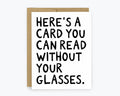 Read Without Glasses Card