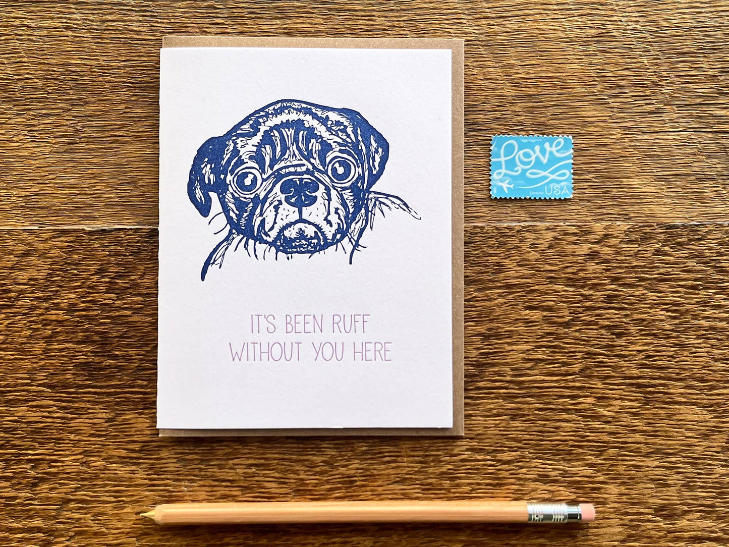 Ruff Without You Card