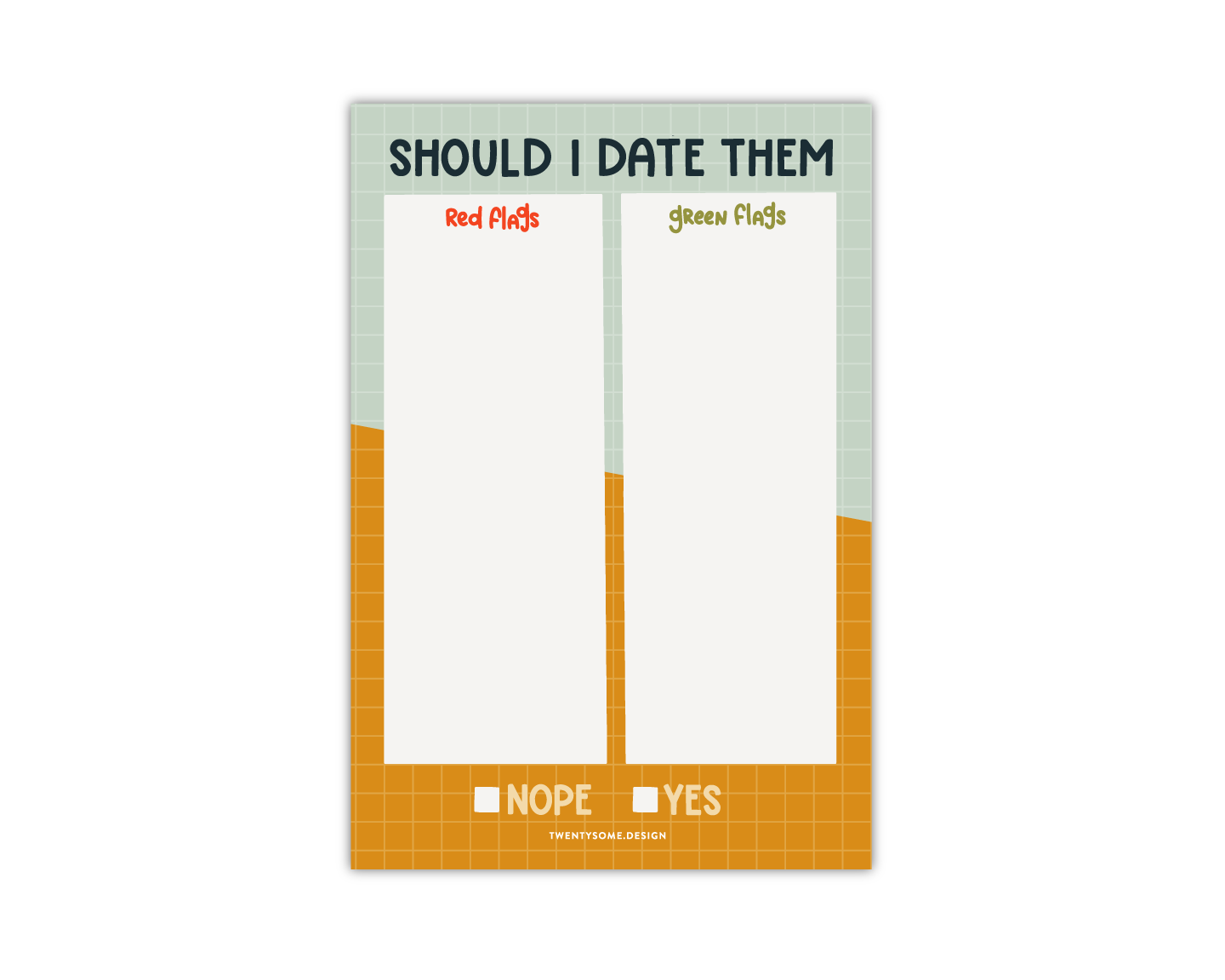 Should I Date Them Notepad