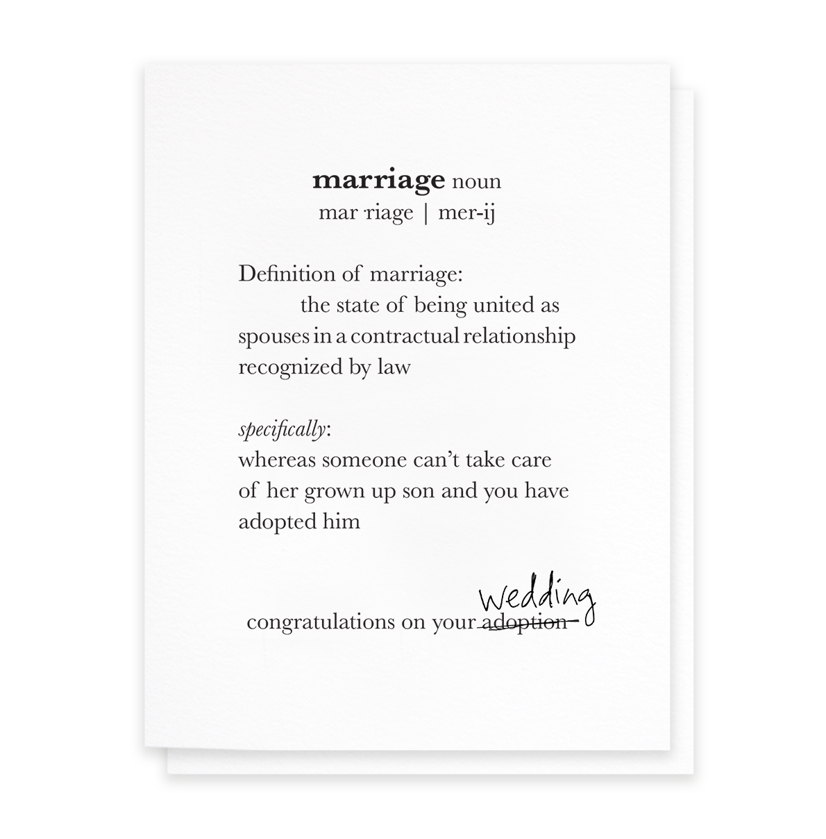 Definition of Marriage