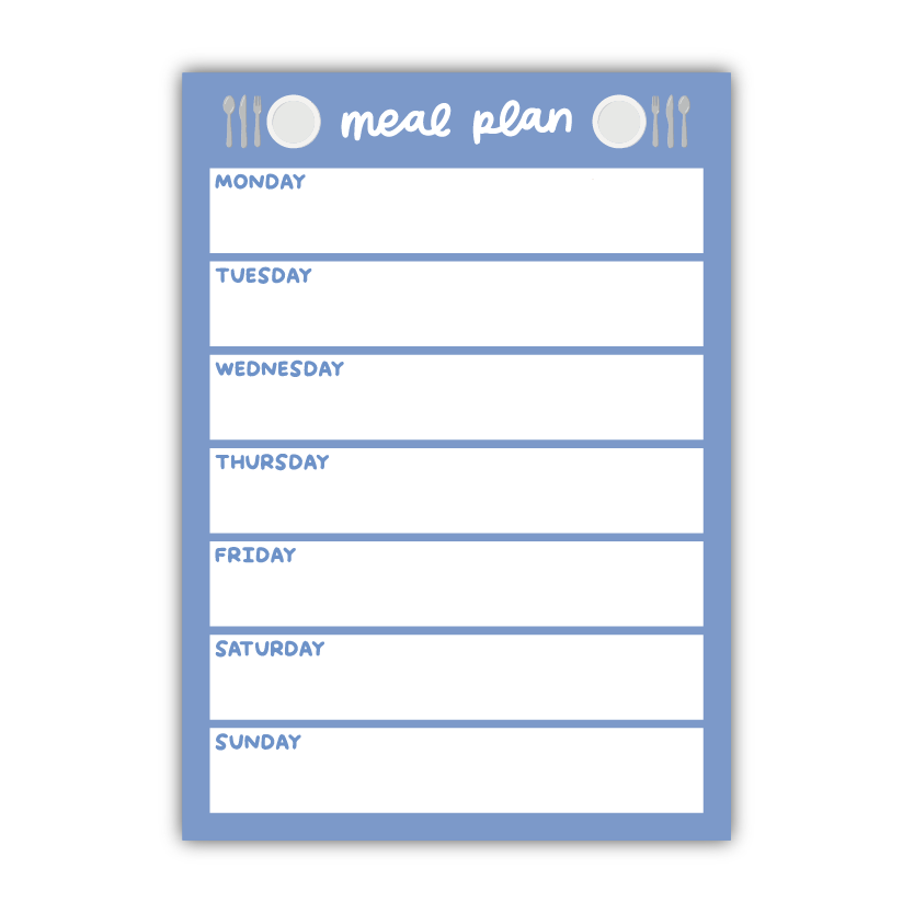 Meal Plan Dry-Erase Fridge Magnet
