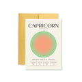 Capricorn Zodiac Aura Greeting Card