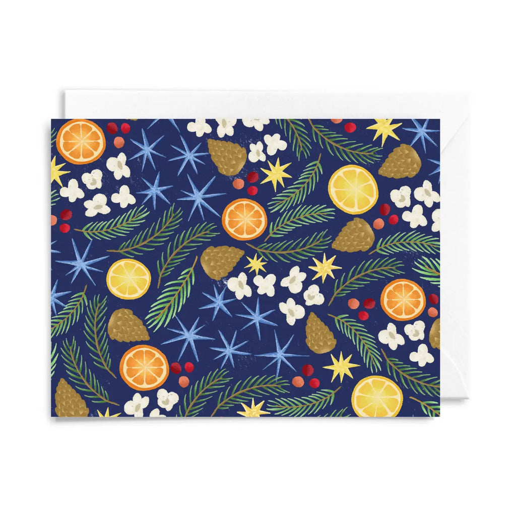 Christmas Pattern Greeting Card Set