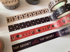Top Secret, No Peekies Decorative Washi Tape