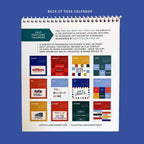 2027 Postcard Calendar - Monthly Desk Calendar With Easel