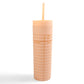 Library Card Tumbler- Peach