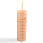 Library Card Tumbler- Peach