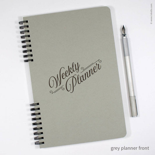 Perpetual weekly planner- Grey