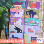 Cats & Cups Postcard Pack