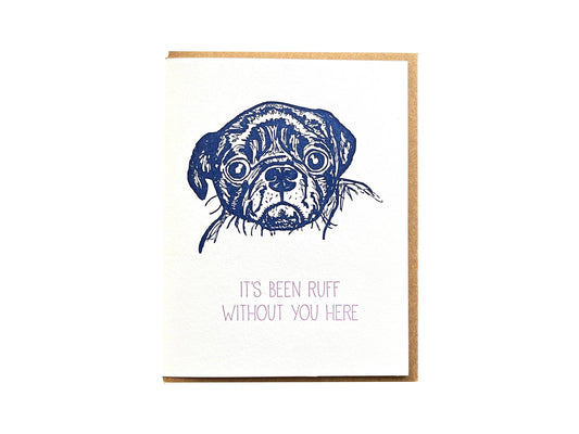 Ruff Without You Card