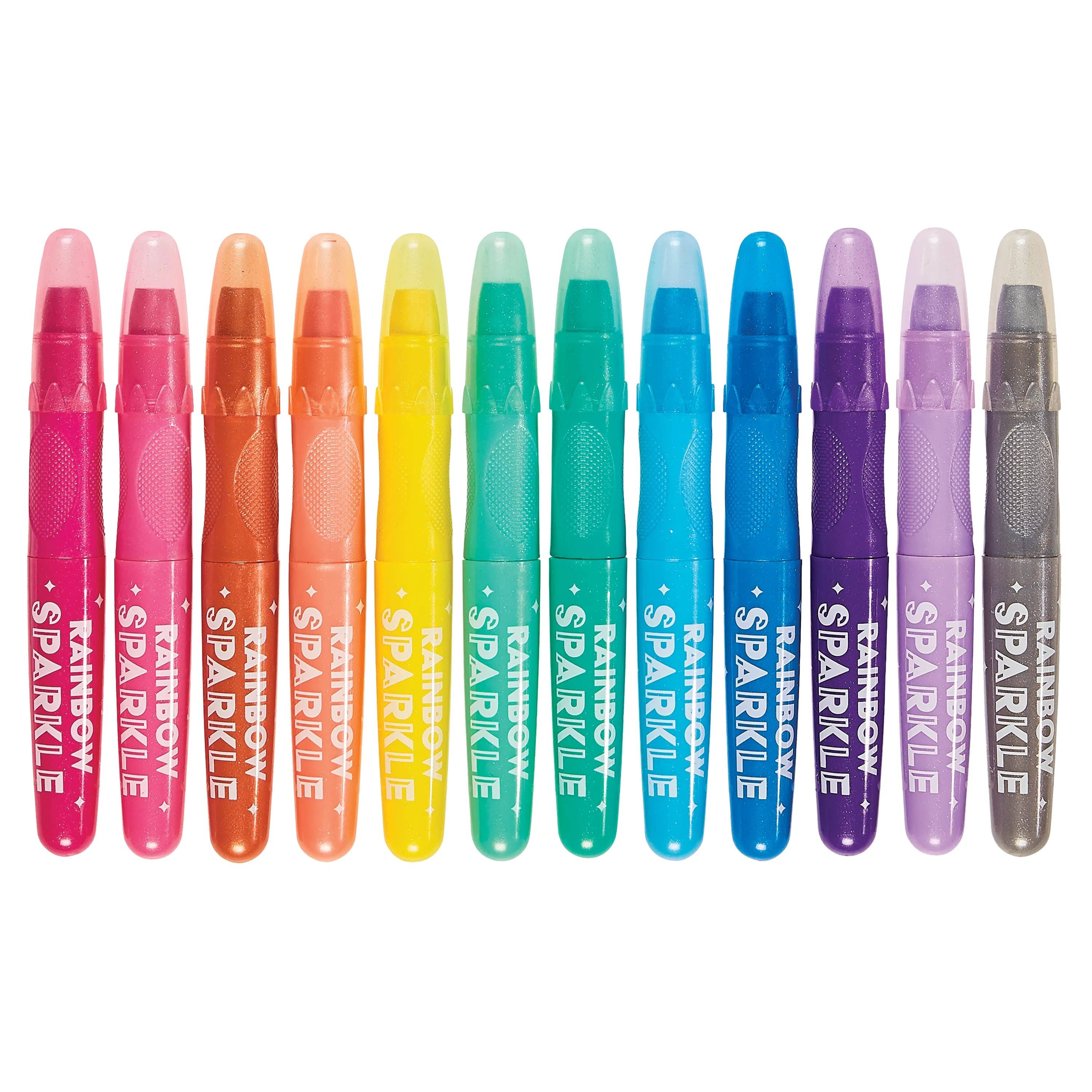 Rainbow Sparkle: Watercolor Gel Crayons (Set of 12)