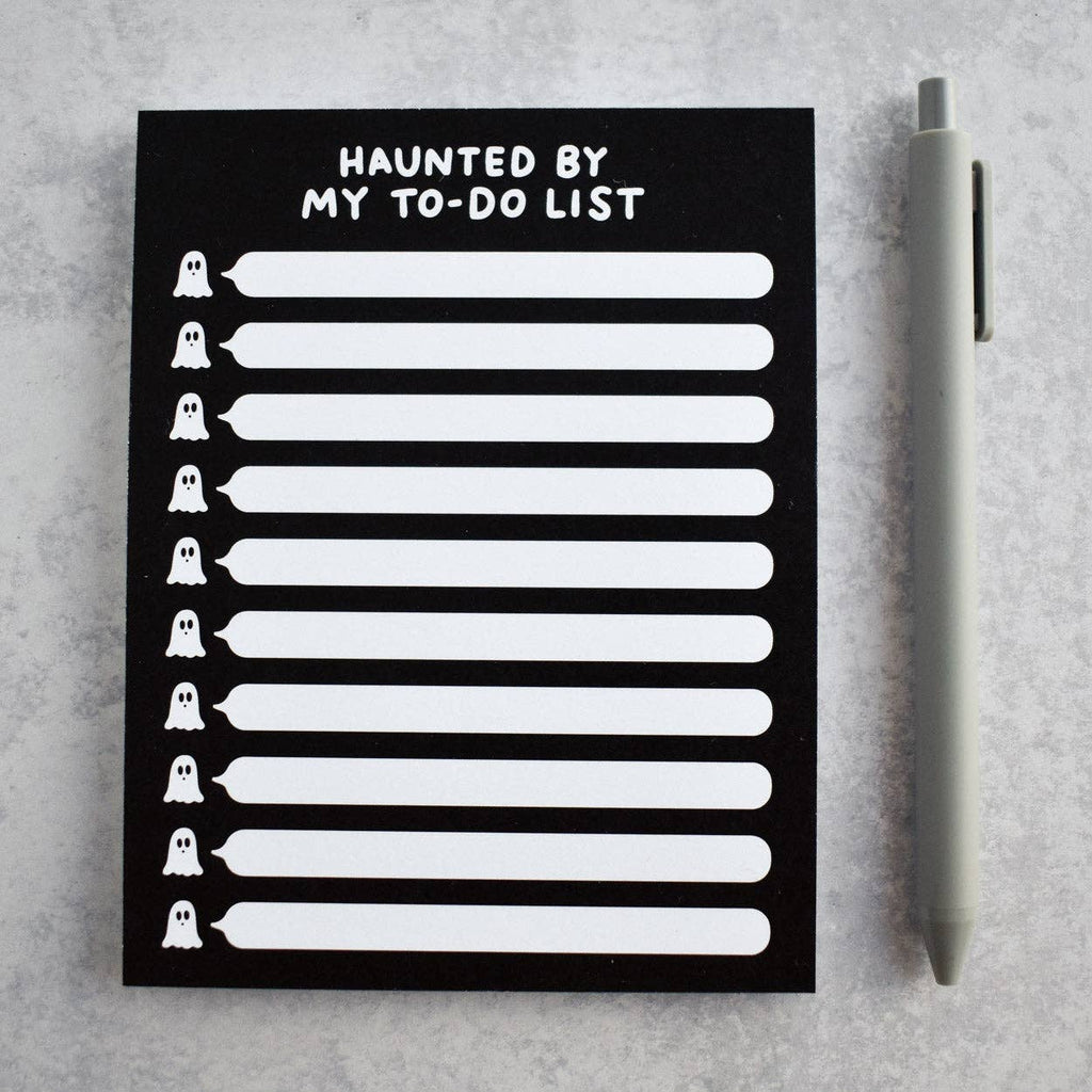 Haunted By My To-Do List Notepad | Halloween Stationery