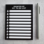 Haunted By My To-Do List Notepad | Halloween Stationery