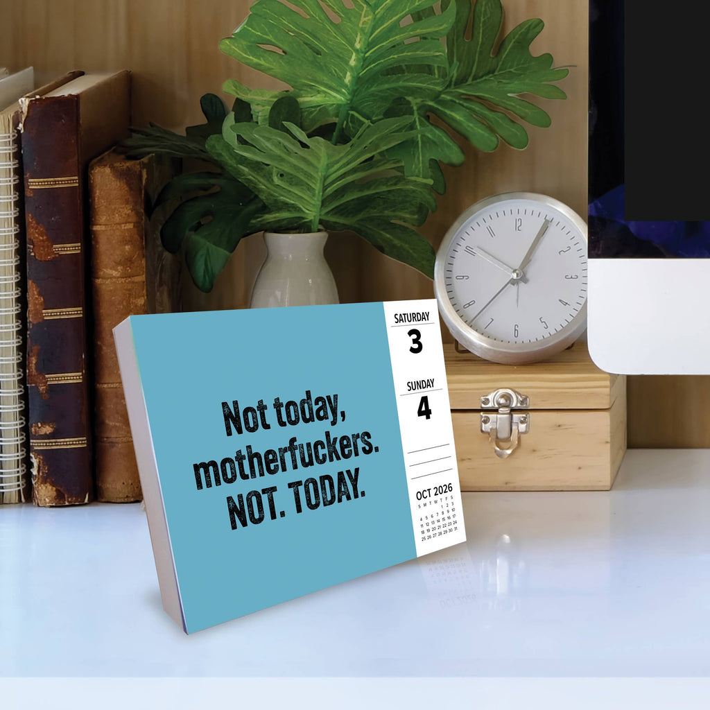 No F*cks Given 2026 Daily Desktop Calendar