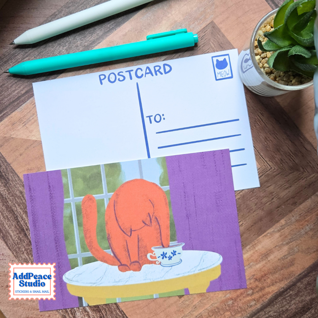 Cats & Cups Postcard Pack